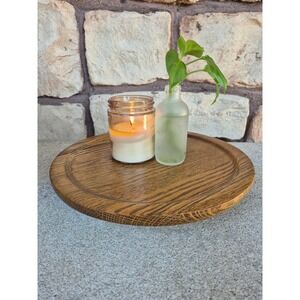 Solid American Hardwood Lazy Susan Rotating Tray Oak Wood 10 Inch Lebanon MO